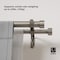 Umbra Cappa Nickel Silver Double Curtain Rod 120 in. L X 180 in. L 1014402-411 - alternate 9